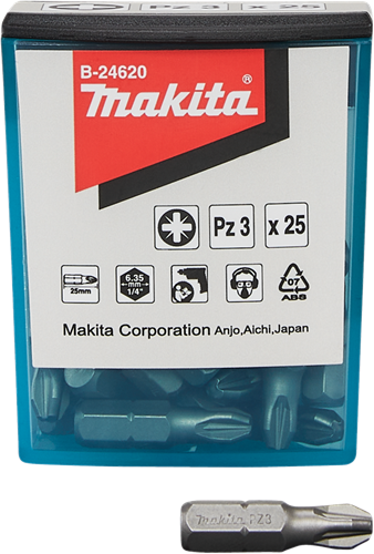 Makita Zubehör Schraubbit PZ3x25mm – B-24620 B-24620