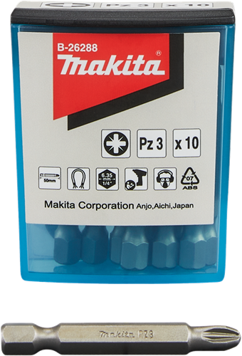 Makita Zubehör Schraubenbit PZ3x50mm – B-26288 B-26288