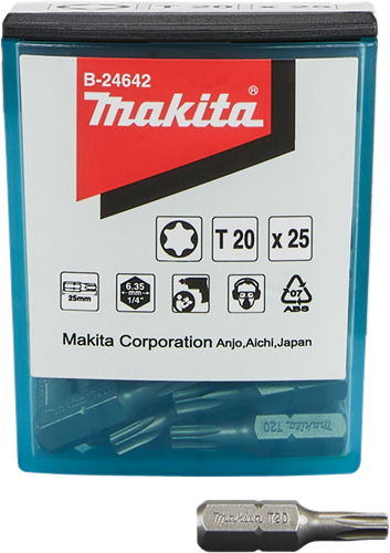 Makita Zubehör Schraubenbit T20x25mm – B-24642 – B-24642