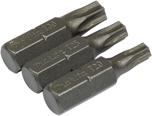 Makita Zubehör Schraubendreher-Bit-Set Torx 3-teilig – B-24533 – B-24533