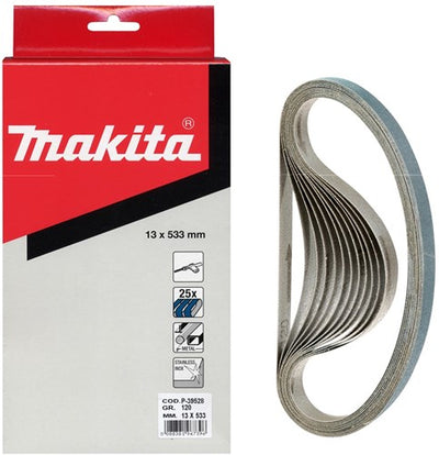 Makita Zubehör Schleifband blau Länge 533 mm Breite 13 mm Körnung 60 – P-39497