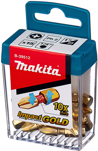 Makita Zubehör Schlagschrauber-Bit PH2x25mm – B-39512 B-39512