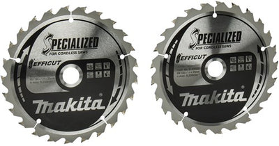 Makita Zubehör Doppelpack Kreissägeblätter Holz | Wirkung 165x20x1,4 25t 23g - b-62985-2