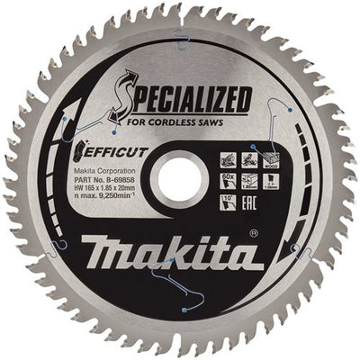 Zubehör für Makita-Sägemaschine Efficut 165 x 20 x 1,85 60 Tonnen – B-69858 – B-69858