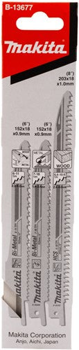 Makita Zubehör Säbelsägen-Set 3-teilig – B-13677 – B-13677