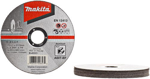 Makita Zubehör Trennscheibe 125 x 1,0 mm Aluminium – B-45331 – B-45331