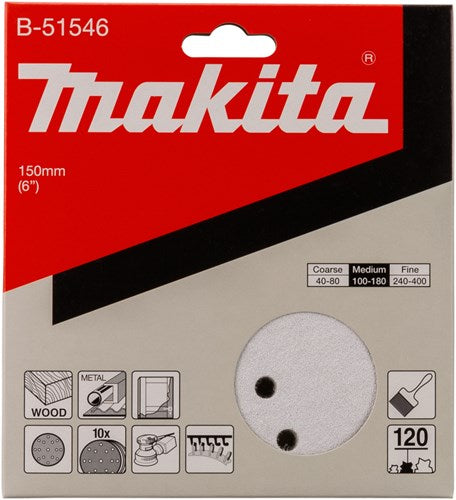 Makita Zubehör Schleifscheibe K120 150 mm – B-51546 – B-51546