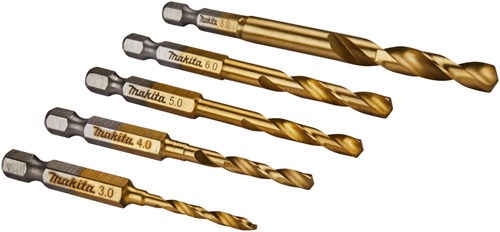 Makita Zubehör Metallbohrer-Set HSS-Zinn 5-teilig – B-57308