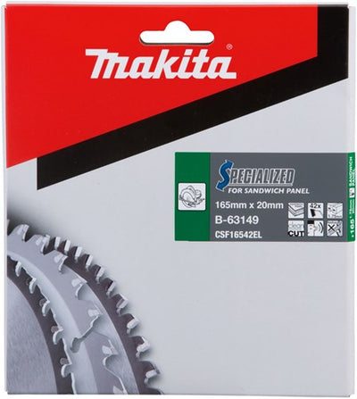 Makita Zubehör Kreissägeblatt | für Sandwichelemente | 165x20x1,75mm | 42 Zähne - b-63149 - b-63149