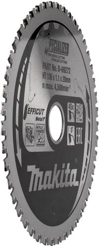 Makita Sägeblatt effizient | 136x20x1,1 | 45t | 0g