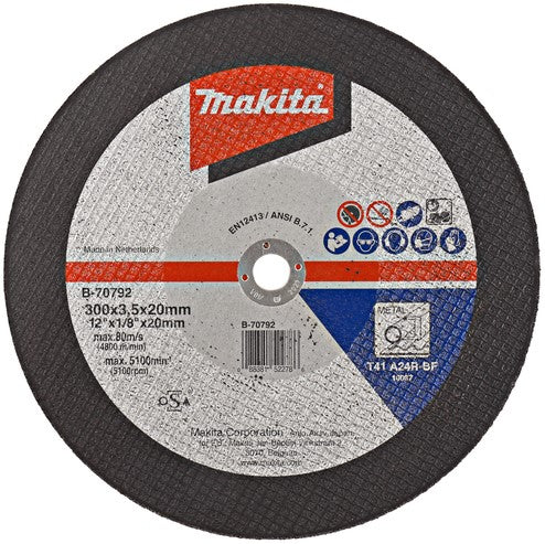 Makita Zubehör B-70792 Trennscheibe 300 x 4,0 x 20 mm Stahl – B-70792