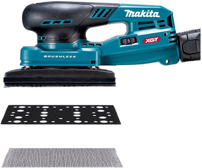 Akku-Exzenterschleifer von Makita, 80 x 133 mm, max. 40 V, nackt