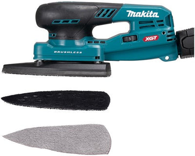 Handflächen-Deltaschleifer von Makita, 100 x 150 mm xgt, max. 40 V, nackt