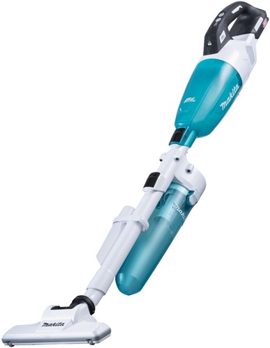 Makita cl001gz22 | Stabstaubsauger | 40 V max. | weiße Version mit blau transparenter Kapsel | mit Zyklon-Staubabscheider | Körper | ohne Batterien und Ladegerät