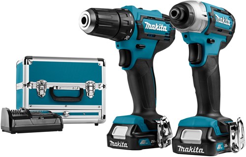 Makita clx224sax1 Kombiset – Akku-Bohrschrauber DF333 + Schlagschrauber TD110 12 V 2,0 Ah Li-Ion – clx224sax1