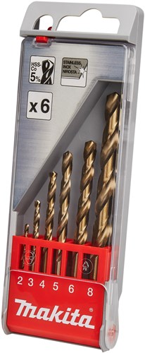 Makita Zubehör Metallbohrer-Set 6-teilig – D-57168 D-57168