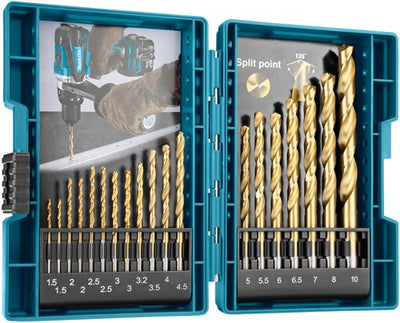 Makita Zubehör Bohrer-Set HSS-Zinn 19-teilig – D-67527 – D-67527