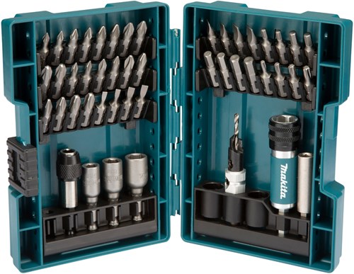 Makita-Zubehör d-73461 | Bohrer- und Schraubendreher-Bit-Set | Quad-Fahrer | 47-teilig – d-73461