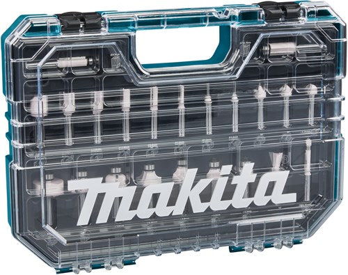 Makita-Zubehör d-74778 | Frässet | 8mm | 22-teilig | im Kunststoffkoffer - D-74778