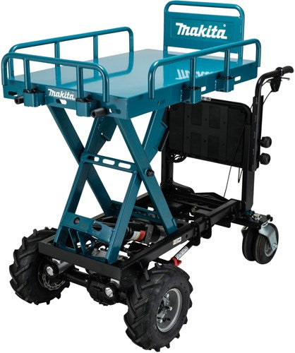 Makita dcu601z lxt 2x18 V Akkutransporter mit Scherenhebebühne | ohne Akku und Ladegerät | in der Kiste – dcu601z