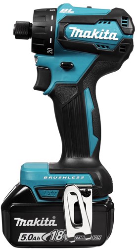 Makita ddf083rtj 18 V bürstenloser Schraubendreher 5,0 Ah Akku (2 Stück), Schnellladegerät, Mbox