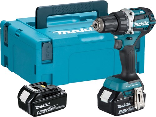 Akku-Bohrschrauber von Makita, 18 V, 5,0 Ah