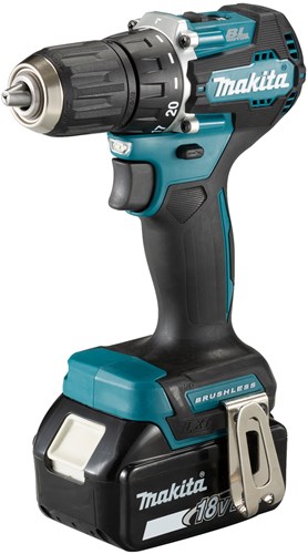 Makita ddf487rtj 18-V-Bohrschrauber, bürstenloser 5,0-Ah-Akku (2 Stück), Schnellladegerät, Mbox