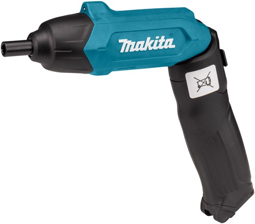 Makita df001dw 3,6-V-Schraubendreher mit integriertem 1,5-Ah-Li-Ionen-Akku, Ladegerät, Koffer, 81-teilig gem. eingestellt - df001dw