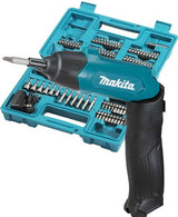Makita df001dw 3,6-V-Schraubendreher mit integriertem 1,5-Ah-Li-Ionen-Akku, Ladegerät, Koffer, 81-teilig gem. eingestellt - df001dw - afbeelding 1