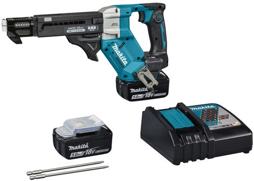 Makita dfr551rtj | 18v | Schraubenmaschine | 25-55mm | 5,0 Ah (2 Stück) | Schnellladegerät | in mbox dfr551rtj