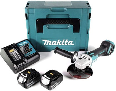 Makita dga511rtj 18v Winkelschleifer 125mm | 18 V 5,0 Ah Li-Ion in M-Box