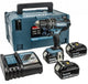 Makita dhp482rf3j 18 V (Schlag-)Bohrschrauber 3,0 Ah + 3. Batterie