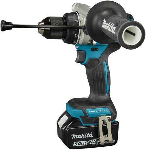 Makita dhp492rtj Akku-Schlagbohrschrauber | 18v | inkl. 2x 5,0 Ah und Schnellladegerät in Mbox – dhp492rtj