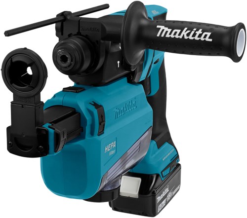 Makita mr182twju Akku-Kombi-Bohrhammer 18 V | sds-plus | 5,0 Ah in Mbox mit Staubabsaugung – hebr182twju