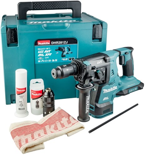 Makita hebr281zj Akku-Bohrhammer 2x18 V Li-Ion | sds-plus | ohne Akkus und Ladegerät, in Mbox - hebr281zj