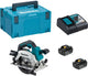 Makita dhs660rtj – 18 V Kreissäge 165 mm 5,0 Ah Akku (2 Stück), Schnellladegerät, Mbox