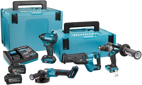 Makita dk401nx | xgt 40 v max Kombinationsset | df001g + td002g + ga005g + jr002g | inkl. Ladegerät - dk401nx