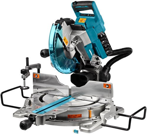 Makita dls111pt2u 2x18 V Radialkappsäge 260 mm 5,0 Ah Akku (2 Stück), Duo-Schnellladegerät – dls111pt2u