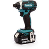 Makita dlx2145tj Kombinationsset | Akku-Schlagbohrschrauber DHP458 + Akku-Schlagschrauber DTD152 | 18 V 5,0 Ah Li-Ion