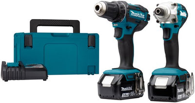 Makita Kombinationsset ddf482 dtd156 18 V 3,0 Ah