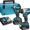 Makita dlx2528tj 18 V Kombipaket DHP489 Schlagbohrmaschine + dtd173z Schlagschrauber 5,0 Ah Akku (2 Stück), in Mbox