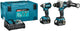 Makita dlx2545tj 18 V Kombinationsset ddf492 Bohrmaschine/Schraubendreher + dtd153 Schlagschrauber (2x 5,0 Ah und Ladegerät) in Mbox – dlx2545tj