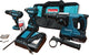 Makita DLX3089T Kombinationsset – DHP482 Schlagbohrmaschine + DTD153 Schlagschrauber + MR243 Schlagbohrmaschine 18V 5,0 Ah Akku (2 Stück) im Beutel