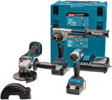Makita dlx3155tj | Kombinationsset | 18v | Bohren, (Schlag-)Schrauben und Schleifen | einstellen | 5,0 ah | in mbox - dlx3155tj - afbeelding 1
