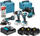 Makita dlx4196jx1 Kombi-Set | ddf489 + dtd173 + redactie243 + dga504 | inkl. Batterien und Ladegerät in M-Box – dlx4196jx1