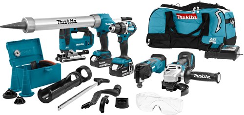 Makita dlx5040tx1 18 V Kombi-Set für Allround-Arbeiten 5,0 Ah Akkus (2 Stk.) im Beutel – dlx5040tx1