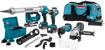 Makita dlx5040tx1 18 V Kombi-Set für Allround-Arbeiten 5,0 Ah Akkus (2 Stk.) im Beutel – dlx5040tx1