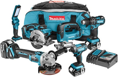 Makita dlx6058t Kombiset 18 V Li-Ion mit 3 x 5,0 Ah Akkus