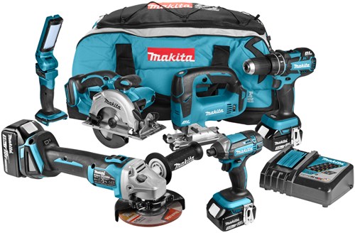 Makita dlx6058t Kombiset 18 V Li-Ion mit 3 x 5,0 Ah Akkus