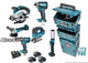 Makita dlx8100j | Kombiset 18V | ddf484 + dtd153 + dga504 + dhs660 + djv182 | inkl. Akkus und Ladegerät DLX8100J